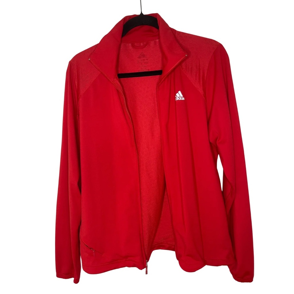 Adidas Women’s Red Full-Zip Jacket